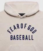Fear Of God Baseball Kapuzenpullover Creme (1)
